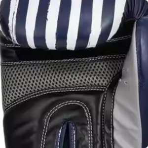 Fabrication de gants de boxe professionnels en cuir de vachette véritable de haute qualité avec logo personnalisé gants de boxe pour hommes - Product Image 4