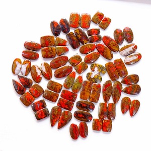 Par de ágata de cuarzo con costura marroquí natural, lote de cabujón de tamaño mixto, piedras preciosas semipreciosas sueltas para suministros de artesanía de joyería - Product Image 4