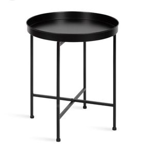 Mesa de centro ovalada de MDF de estilo moderno nórdico con mesa auxiliar con patas de metal de hierro para muebles de sala de estar - Product Image 2