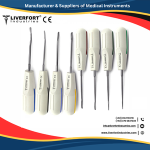Juego de 10 Extractores Manuales de Acero Inoxidable para Cirugía Dental, Periodoncia y Extracción de Dientes, con Punta Recta para Luxación de la Raíz Apical - Product Image 2