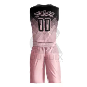Uniforme de basket-ball de couleur unie dernière conception nouveau style qualité supérieure respirant et vente en ligne adaptée aux grandes tailles - Product Image 3