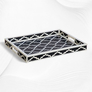 Bandeja de Servir con Incrustaciones de Hueso Estilo Vintage, Personalizada para Ramadán y Eid, para Servir el Desayuno, Regalos para el Hogar al Mejor Precio - Product Image 3