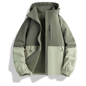 Customizable Breathable Sports <b>Windbreaker</b> <b>Black</b> Canvas Fleece Wind Breaker Designer Waterproof Winter Jackets for Womens <b>Men's</b> - Product Image 3