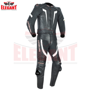 Combinaison de course de moto en cuir mat noir, design personnalisé, ensemble une pièce détachable pour la course alpinestrar - Product Image 2