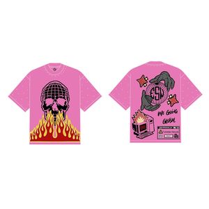 เสื้อยืดผ้าฝ้ายลายสตรีทแวร์เสื้อยืดพิมพ์โลโก้ออกแบบได้ตามต้องการระบายอากาศได้ดี - Product Image 4