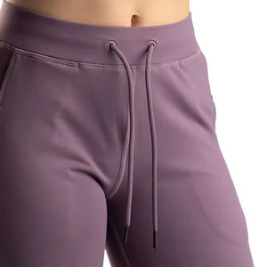 Top Trending High Waist Spandex Jogger Pants for <b>Women</b> Custom Logo Fitness Yoga <b>Leggings</b> with Winter Pocket and Bow Decoration - Product Image 5