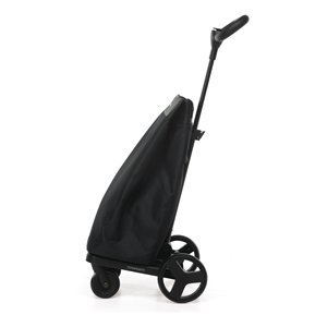Heavy Duty Folding Shopping <b>Trolley</b> with 46L Thermal Bag Black Aluminium and Steel Frame - Product Image 2