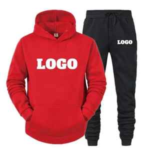 Vêtements de sport pour hommes avec logo personnalisé et conception coupe-vent ensemble de survêtements de gym à capuche imprimé survêtement de fitness pour hommes - Product Image 2