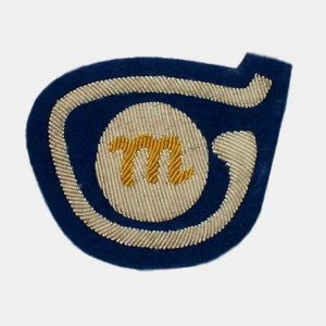 Custom Luxury Hand Embroidered Gold Silver Bullion Wire Badges for Uniforms and Blazers OEM Low Price Manufacturer - Product Image 1