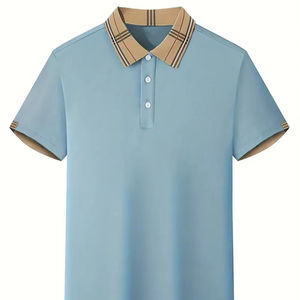 Polo de hombre más vendido del fabricante, diseño de logotipo profesional, estilo sólido único, informal, de talla grande, transpirable - Product Image 1