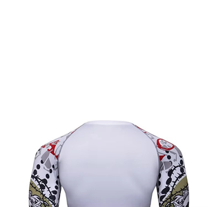 Wholesale All-Over UV Protection Anti-UV Compression Gym Fitness Wear Custom Printed MMA Jiu Jitsu BJJ Rashguard Vest T Shirt - Product Image 5