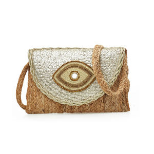 High Quality Bohemian Jute Women's Long Clutch Wallet <b>Beading</b> <b>Shell</b> Tassel Zipper Closure Cotton Lining Embroidery - Product Image 5