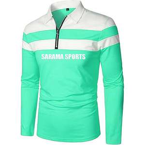 Nouveau gros couleur unie hommes polo revers marque à la mode à manches courtes hommes décontracté polyvalent Slim Fit haut - Product Image 2