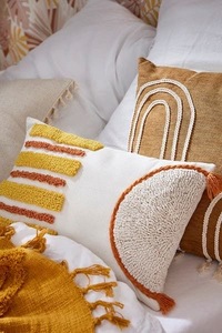 Luxury Multi Color Bohemian Cushion For Home And <b>sofa</b> Decor Home decorative Indian Embroidered Throw Pillow cotton Cushion <b>Cover</b> - Product Image 5