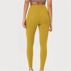 Pantalones de Yoga Deportivos Casuales Personalizados 2026, Cintura Alta, Color Sólido, con Cordón, Cruzados, Largos, para Entrenamiento, Gimnasio, Transpirables, para Mujer - Product Image 2