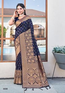 El último diseñador Banarasi Silk Heavy Woven Work Saree de Fab Zone - Product Image 4