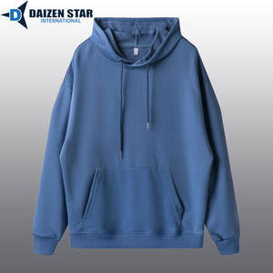 Sweat à capuche d'hiver pour homme en polyester/coton polaire tricoté, écologique, respirant, coupe régulière, décontracté, couleur unie - Product Image 6