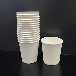 Vasos de Papel Desechables Personalizados de Fábrica de Buena Calidad para Café, Té, para Llevar, Producto Ecológico, 6oz 9oz 10oz 12oz Blanco - Product Image 5