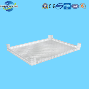 Bandejas plásticas perfurado feito sob medida do alimento | 45x5cm/60x80x100cm empilhável com pés - Product Image 3