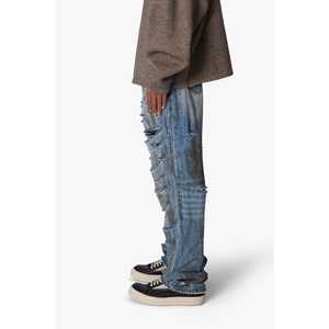 กางเกงยีนส์ทรงหลวมพิเศษ ผ้าฝ้าย 100% ตะเข็บในแบบยาวพิเศษ - Product Image 2