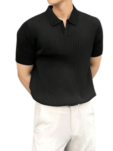 Polo en coton peigné de haute qualité, manches courtes, t-shirt décontracté, t-shirt à manches courtes pour homme, vêtements pour homme, t-shirt uni - Product Image 4