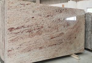 Losas de granito marrón marfil de diseño moderno Superficie de losa grande pulida - Product Image 2