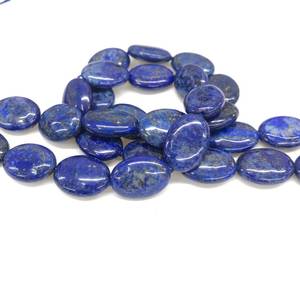 100% naturel Lapis Lazuli lisse ovale coupe précieuse Cabochon pierres précieuses pour la fabrication de bijoux utilisation à des prix abordables vente en vrac OEM - Product Image 1