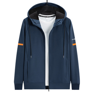 เสื้อกันหนาวกันลมไซส์ใหญ่เสื้อกันหนาวมีฮู้ดสำหรับใส่เล่นกีฬาสบายๆเป็นมิตรกับสิ่งแวดล้อม - Product Image 5