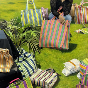 ถุงช้อปปิ้งแบบใช้ซ้ำได้ ผลิตจากไนลอน PP รีไซเคิลจากอินเดีย มีซิปสองชั้นด้านบน เป็นมิตรกับสิ่งแวดล้อม พิมพ์ออฟเซ็ต ออกแบบเองได้ สั่งซื้อจำนวนมาก - Product Image 1