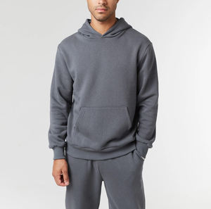 Vente en gros Sweat à capuche surdimensionné vierge pour hommes poids lourd 450gsm coton Streetwear pull logo personnalisé impression fournisseur d'usine - Product Image 1