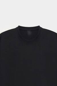 Hombres moda 2025 transpirable venta al por mayor Casual cómodo Jogging Fitness Wear Color sólido camiseta para hombres de talla grande camiseta - Product Image 3