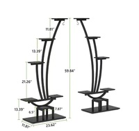 Vente chaude 2025 Meubles De Jardin En Métal Plante Stand Fleur Planteur Jardin Affichage Étagère Rack avec La Dernière Conception
