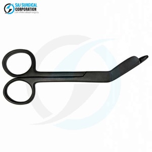 Tijeras de vendaje Lister de acero negro Acabado resistente a la corrosión Longevidad Uso de Cirugía General Certificado CE - Product Image 2