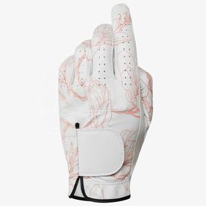 Guante de golf personalizado de fabricante, marcador de bola magnético de cuero Cabretta, guante de golf de mano izquierda y derecha - Product Image 4