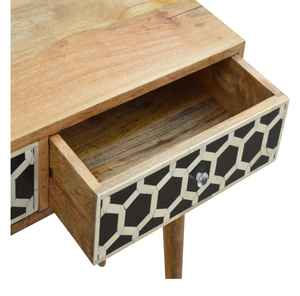 Mesa con incrustaciones de hueso para dormitorio o sala de estar: muebles modernos personalizables para uso doméstico, exterior o hotelero - Product Image 2