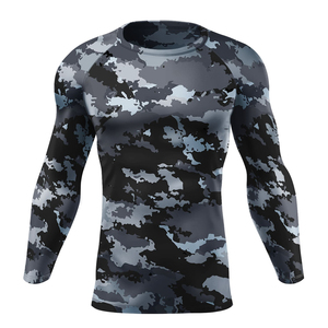 <b>Customize</b> Your Own Logo High Quality Breathable <b>Compression</b> Rash Guard Men Digital Print Short Sleeve Eco-Friendly 180g - Product Image 1