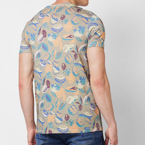 Camisetas de manga corta con logotipo personalizado de alta calidad para hombre, Camiseta extragrande de algodón 100%, camisetas de peso pesado de 320gsm de alta calidad - Product Image 5