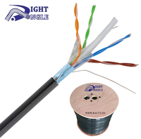 Câble extérieur étanche haute vitesse Cat5e Cat6 Cat6A, paire torsadée UTP FTP Cat 6 23AWG BC CCA 1000ft