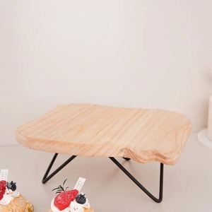 แท่นวางเค้กไม้แบบคลาสสิกชั้นตั้งโชว์ขนมหวานสำหรับงานแต่งงานที่บ้านโรงแรมร้านอาหารงานเลี้ยงวันเกิด - Product Image 4