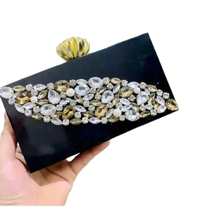 Hot Sale High Quality Lady Evening <b>Bag</b> Handmade Resin <b>Vintage</b> Wedding Party <b>Clutch</b> Elegant and Stylish at an Price - Product Image 5