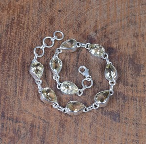 Jewelry For Women Silver <b>Boho</b> Style <b>Bracelet</b> Jewelry 925 Sterling Silver Citrine Gemstone Trending Handmade <b>Bracelet</b> Gift Love - Product Image 2