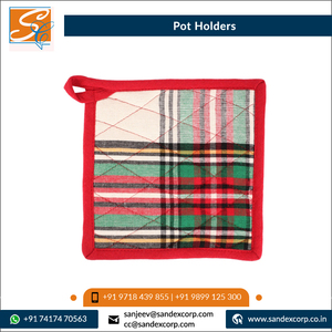 Estilo a rayas Cocina y mesa Propósito 100% Tela tejida de lona de algodón Hecho Soportes para ollas Exportador en India - Product Image 6