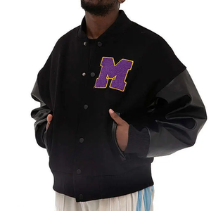 Blouson vintage personnalisé en chenille brodé 100% laine pour hommes Baseball Letterman Varsities Jacket - Product Image 1