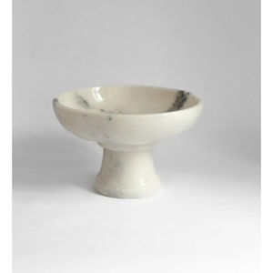 Centro de mesa decorativo de lujo de alta calidad, Frutero de mármol Natural blanco tallado a mano para el hogar, cocina, mesa de comedor - Product Image 1