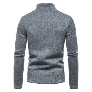 El más nuevo cuarto Zip Pullover Golf sudadera para hombre 14 Zip Fleece Hoodies Mock-Neck Sweater Pullover Blank Jacket Wholesale - Product Image 2