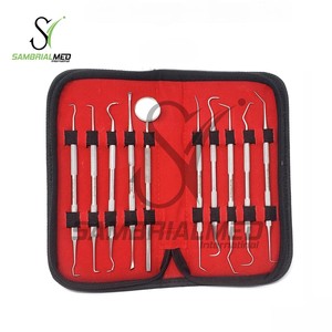 Premium Quality 10-Piece Dental Scaler <b>Mirror</b> Set German Surgical Stainless Steel Manual Power Source Probes <b>Inspection</b> <b>Mirror</b> - Product Image 5