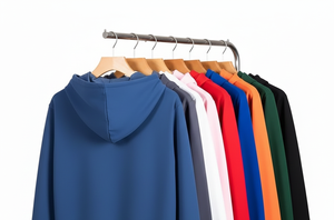 เสื้อฮู้ดผู้ชายผ้าคอตตอนคุณภาพสูง 100% ทรงหลวม ระบายอากาศได้ดี น้ำหนัก 420 กรัม ซิปหน้า ปักโลโก้ด้านหน้า - Product Image 4