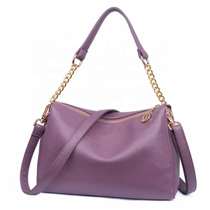 Sac à bandoulière en cuir véritable pour filles, sac à main décontracté à la mode OEM en gros, école de voyage élégante à usage quotidien - Product Image 1