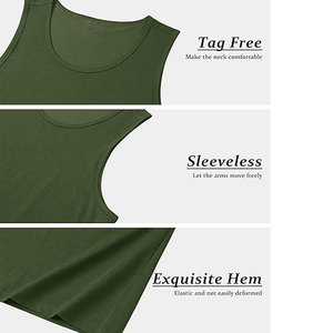 Camiseta sin Mangas para Hombre, Material Duradero de Alta Calidad, para Gimnasio, Running y Deporte - Product Image 5