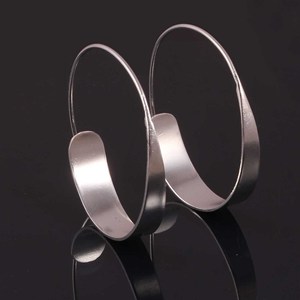 Summer New Simple Fashion 18K <b>Solid</b> Gold Plated <b>Hoop</b> <b>Earring</b> Brass Material Minimalist Party Gift Wholesale - Product Image 1